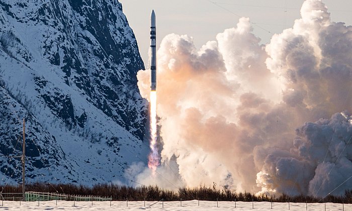 Start der Isar-Aerospace-Rakete am norwegischen Weltraumbahnhof Andøya.